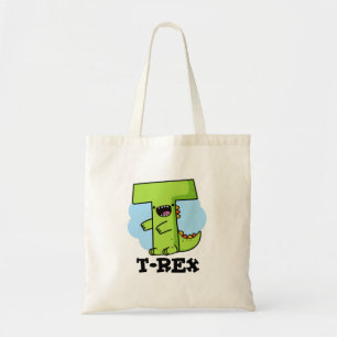 T-Rex Funny Alphabet Dinosaur Pun Tote Bag