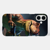 T-Rex Gamer Dino Art Case-Mate iPhone Case (Achterkant (horizontaal))