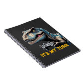 T-Rex Gamer It’s My Turn Design Notitieboek (Rechterzijde)