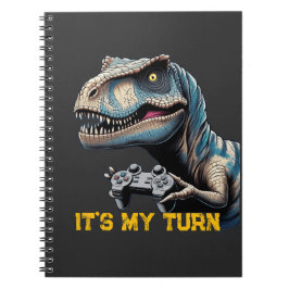T-Rex Gamer It’s My Turn Design Notitieboek