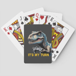 T-Rex Gamer It’s My Turn Design Pokerkaarten