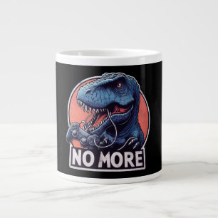 T-Rex Gamer Niet Meer Design Grote Koffiekop