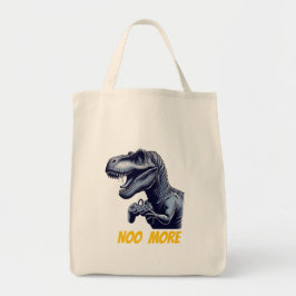 T-Rex Gamer "Niet Meer" Kunstontwerp Tote Bag
