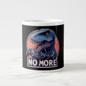 T-Rex Gamer No More Design Grote Koffiekop (Voorkant)