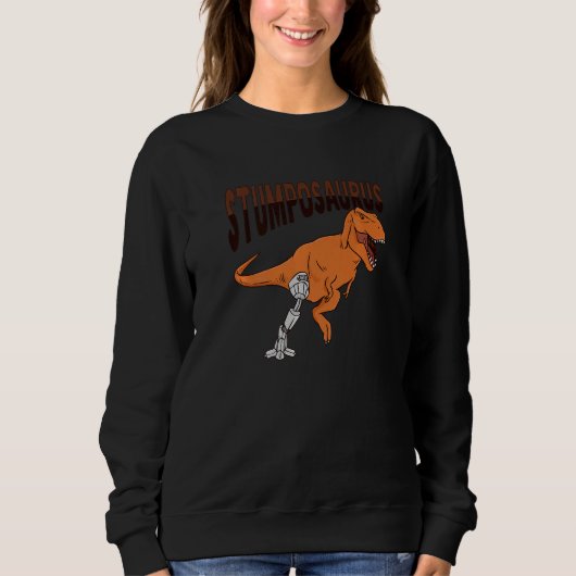 T Rex geamputeerde grap beenprothese dinosaurus vo Trui (Voorkant)