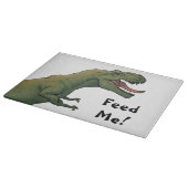 T-Rex Geef me eten! dinosaurus tyrannosaurus-tabel Snijplank (Hoek)