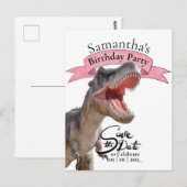 T Rex, Gefeliciteerd meisje  Briefkaart (Voorkant / Achterkant)