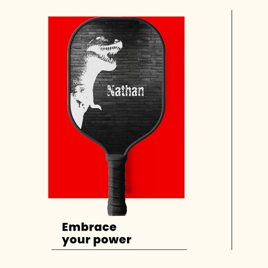 T-Rex gepersonaliseerde pickleballpaddle Pickleball Paddle