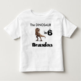 T-Rex Gepersonaliseerde Verjaardag Tshirt