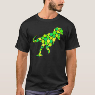 T Rex Gestippelde Internationale Stippen Dag T-shirt