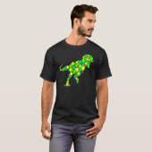 T Rex Gestippelde Internationale Stippen Dag T-shirt (Voorkant volledig)