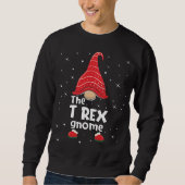 T Rex Gnome Familie Matching Kerstmis Grappig Gift Trui (Voorkant)