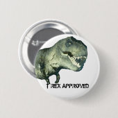 T-REX GOEDGEKEURD RONDE BUTTON 5,7 CM (Voorkant /achterkant)