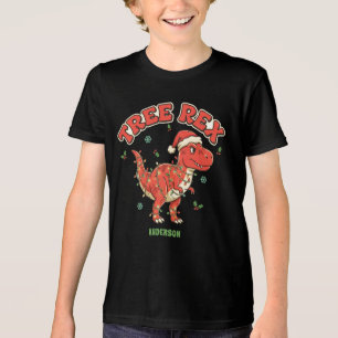 T-Rex Grappige Dinosaurus Kerst T-Shirt