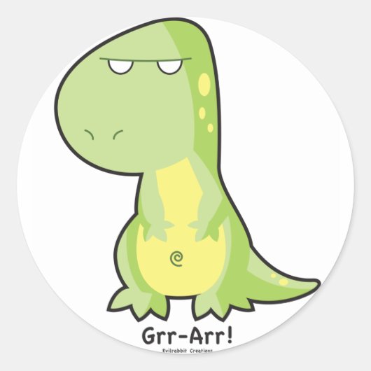 T-Rex GRR ARR Sticker (Voorkant)