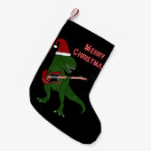 T-Rex Guitar Kerstmis Kleine Kerstsok (Voorkant (Hangend))