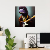 T Rex Guitartiest Poster (Thuiskantoor)