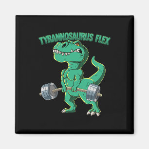T-rex Gym Bodybuilding Tyrannosaurus Flex Magneet