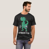 T rex Gym Weight Training The Struggle Is Real T-shirt (Voorkant volledig)