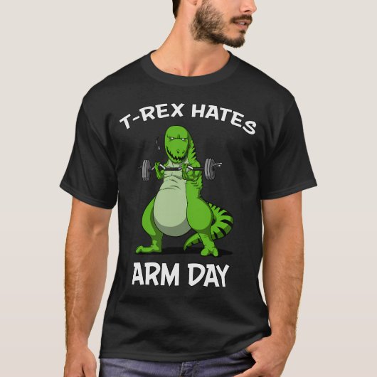 T-Rex Haat Arm Dag T-shirt (Voorkant)