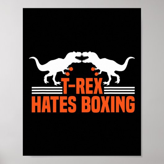 T-rex Haat Boksen - Boksen Sparring Kickboksen D Poster (Voorkant)