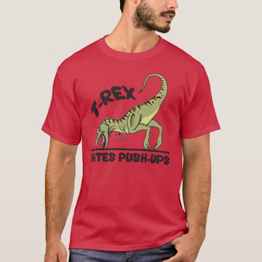 T-Rex haat druppeltjes T-shirt (Voorkant)