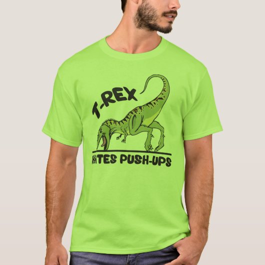 T-Rex haat druppeltjes T-shirt (Voorkant)