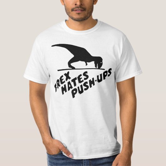 T-Rex haat druppeltjes T-shirt (Voorkant)
