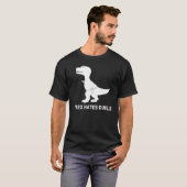 T-Rex haat Duels Dark T-Shirt (Voorkant volledig)