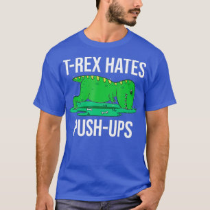 T-Rex haat een Ironic Humoureuze werkout met duwtj T-shirt