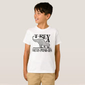 T-Rex haat Push-UPS $20,95 Kinder T-shirt (Voorkant volledig)