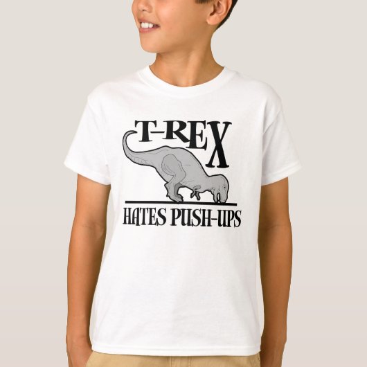 T-Rex haat Push-UPS $20,95 Kinder T-shirt (Voorkant)