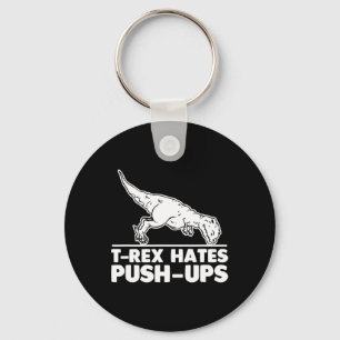 T-rex Haat Push-ups Grappige Fitness Workout Cool Sleutelhanger