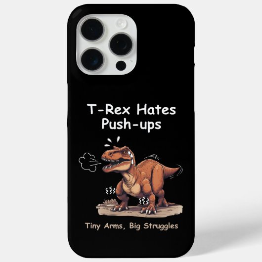 T-Rex haat push-ups: kleine armen, grote strijd Case-Mate iPhone Case (Achterkant)
