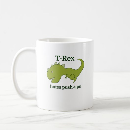 T-Rex haat push-ups Koffiemok (Links)