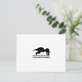 t-rex haat pushups.ai briefkaart (Staand voorkant)