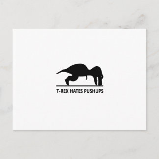 t-rex haat pushups.ai briefkaart