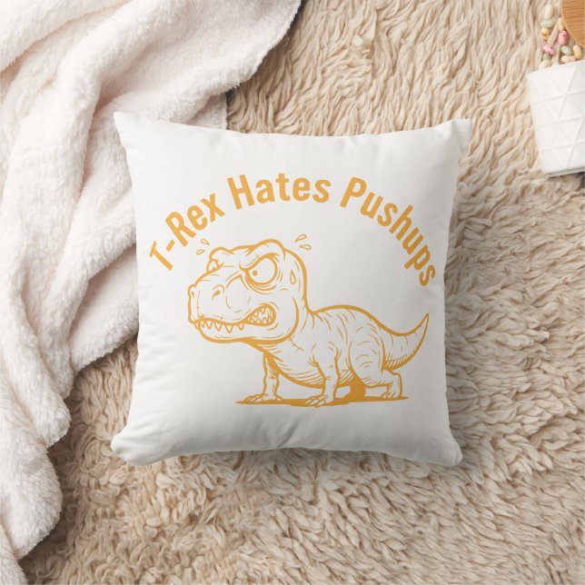 T-Rex Haat Pushups Kussen (Deken)