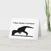 T-Rex Haat Pushups Push ups Humor Grappig