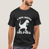 T-REX HAAT SELFIES T-SHIRT (Voorkant)