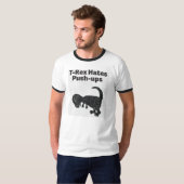 T-Rex haat Shirt met drukknop-Ups (Voorkant volledig)