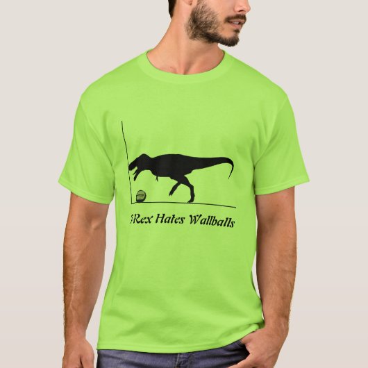 T-Rex haat Wallballen T-shirt (Voorkant)
