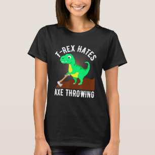 T rex haat x met een draaiend lichtje voor lumberj t-shirt