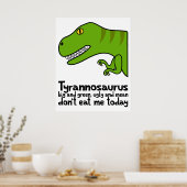 T-Rex Haiku Poster (Keuken)