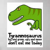 T-Rex Haiku Poster (Voorkant)