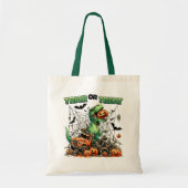 T-Rex Halloween Adventure Trick or treat Bag Tote Bag (Voorkant)