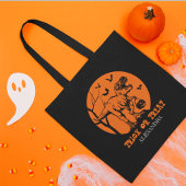 T Rex Halloween Dinosaurus Sinaasappel Spooky Pomp Tote Bag