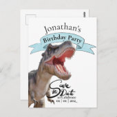 T Rex, Happy Birthday Boy Briefkaart (Voorkant / Achterkant)