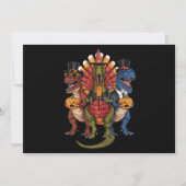 T-Rex Happy Thanksgiving-dinosaurussen Feestdagenkaart (Voorkant)