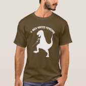 T-Rex Hates Fencing T-Shirt (Voorkant)